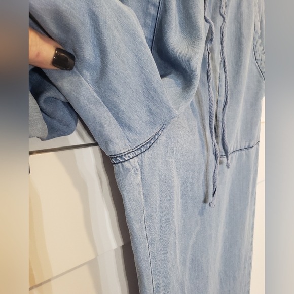 Velvet Heart Chambray Lightwash Denim Joggers Elastic Waist Pockets Size Medium - Picture 7 of 16